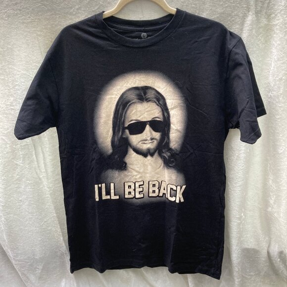 Goodie Teo Sleeves Other - Jesus w/ Sunglasses "I'll Be Back" Goodie 2 Sleeves Black T shirt L 200% Cotton